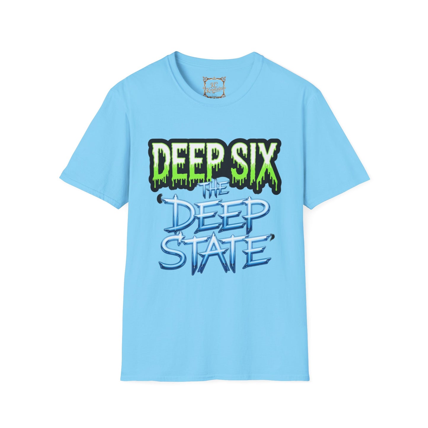 DEEP SIX the DEEP STATE  tee, Unisex Softstyle T-Shirt