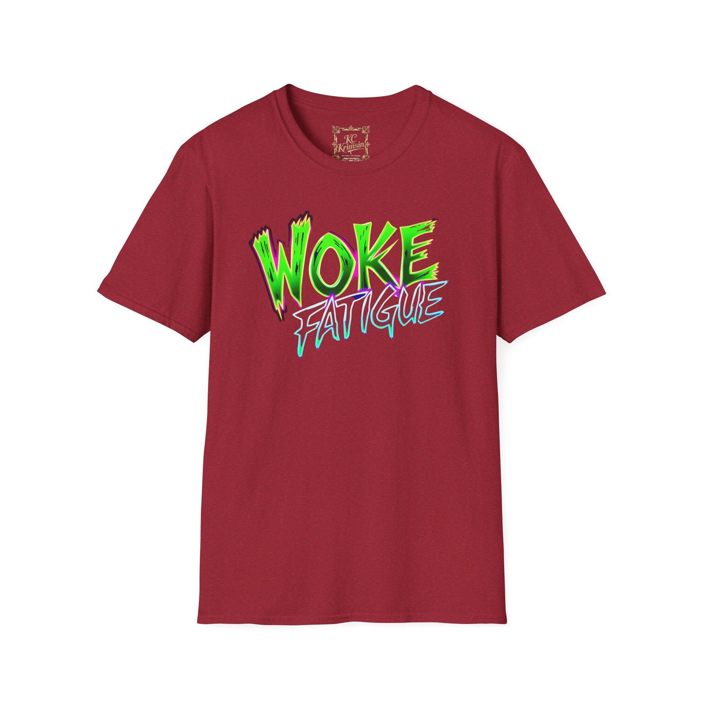 WOKE FATIGUE tee, Unisex Softstyle T-Shirt