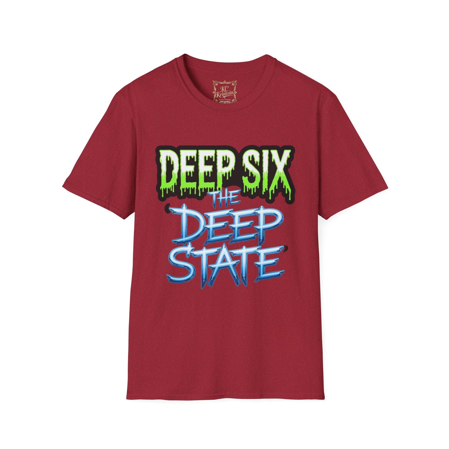 DEEP SIX the DEEP STATE  tee, Unisex Softstyle T-Shirt