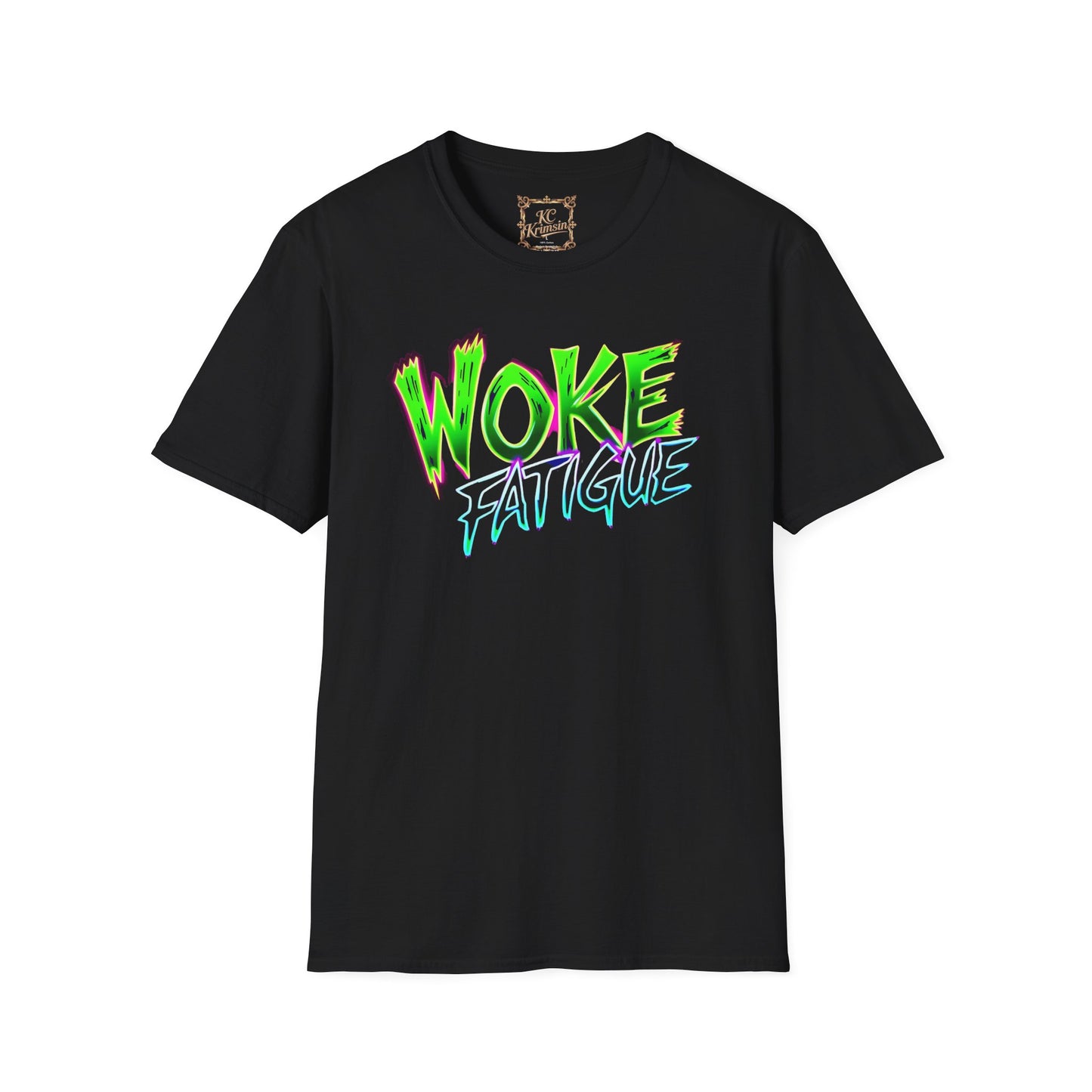 WOKE FATIGUE tee, Unisex Softstyle T-Shirt