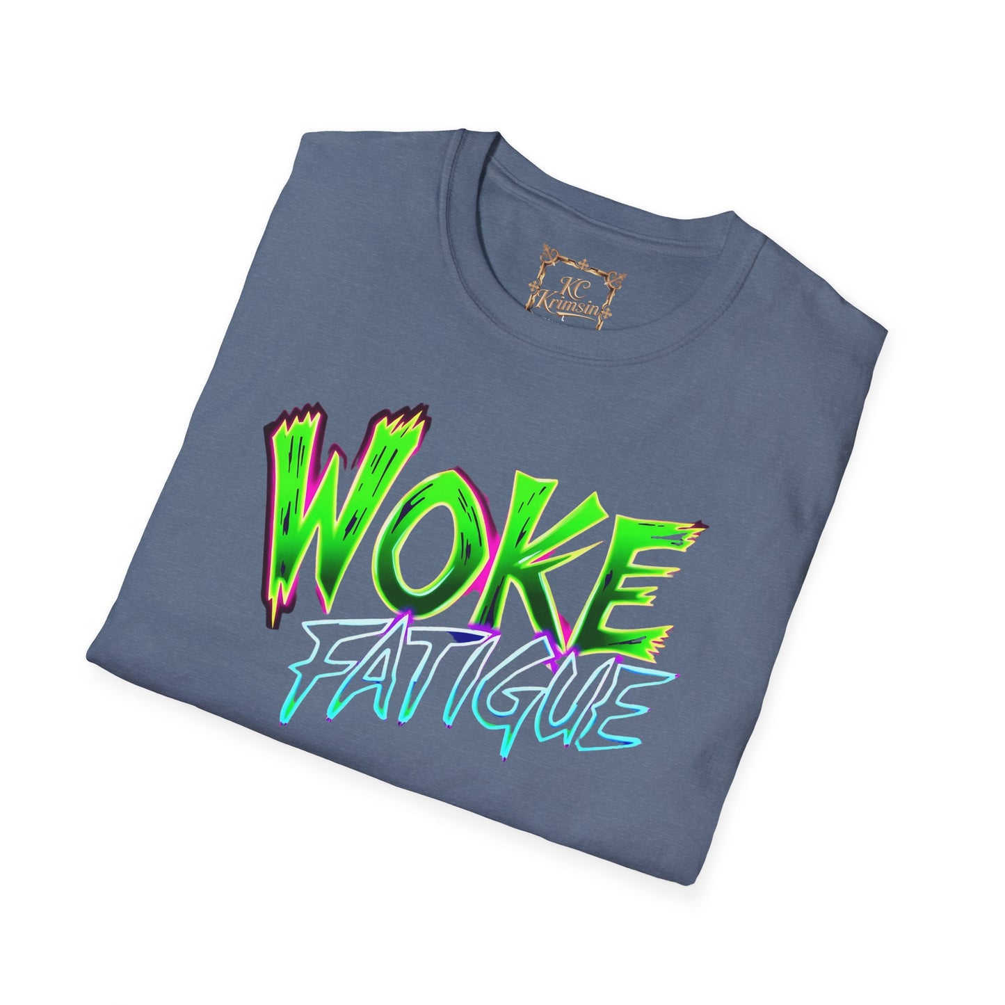 WOKE FATIGUE tee, Unisex Softstyle T-Shirt