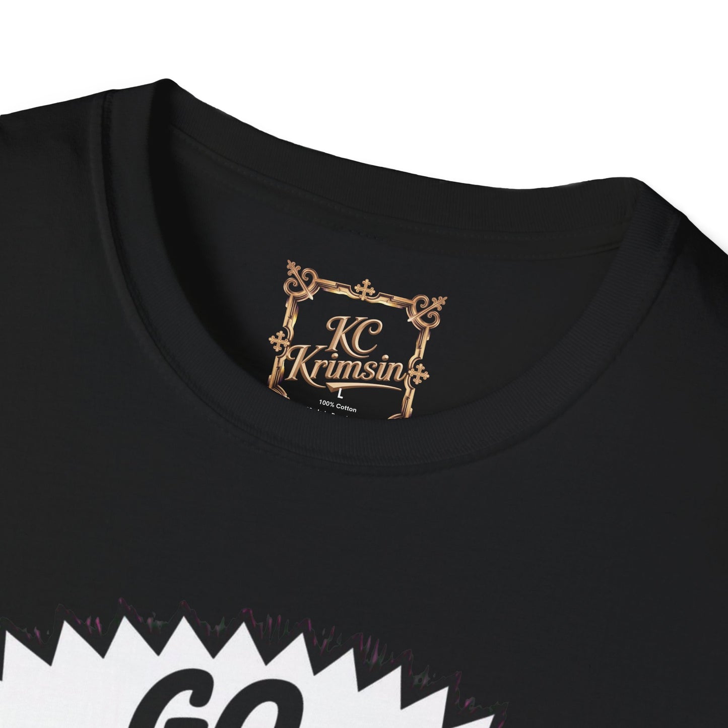 GO DESTRUCT YOURSELF robot tee, Unisex Softstyle T-Shirt