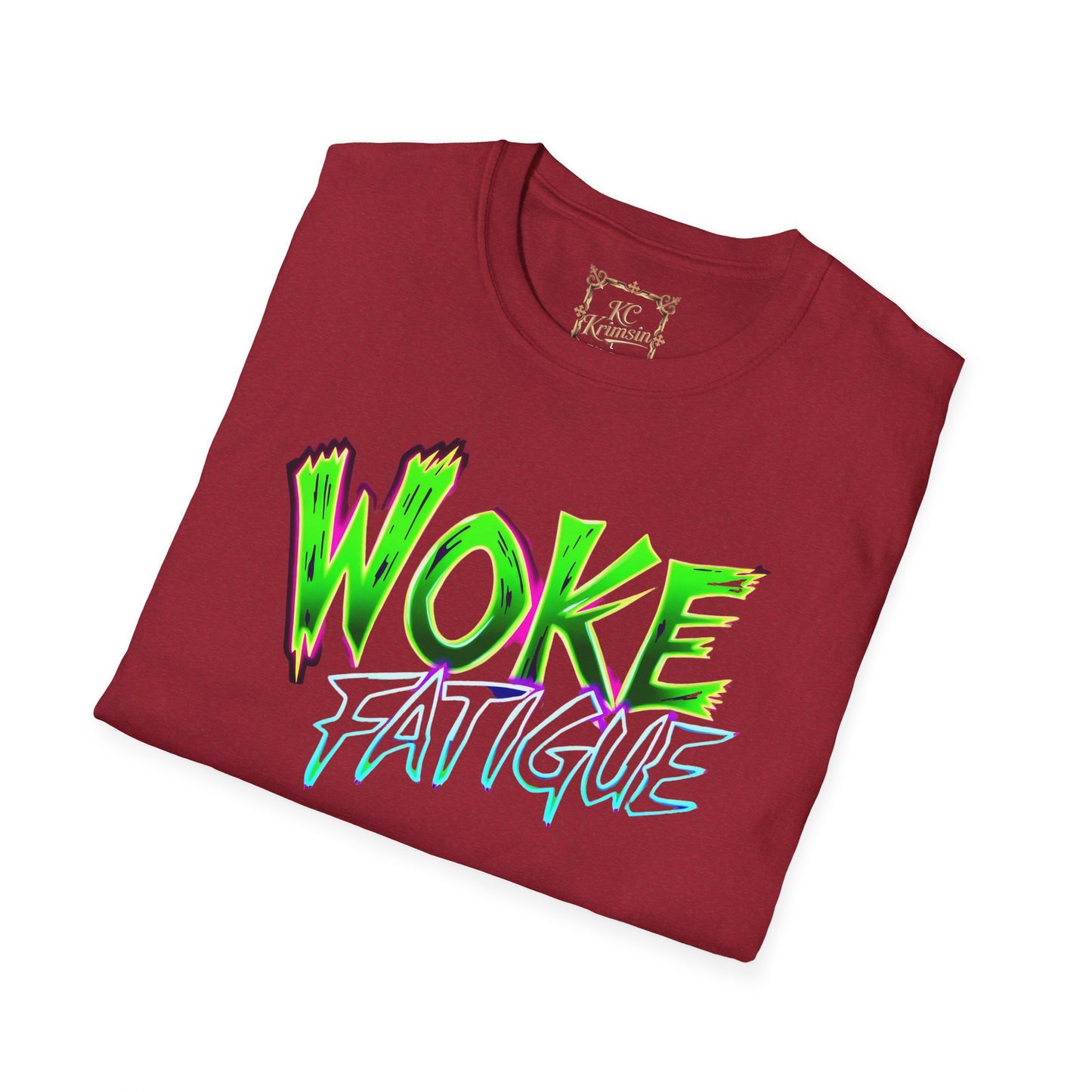 WOKE FATIGUE tee, Unisex Softstyle T-Shirt