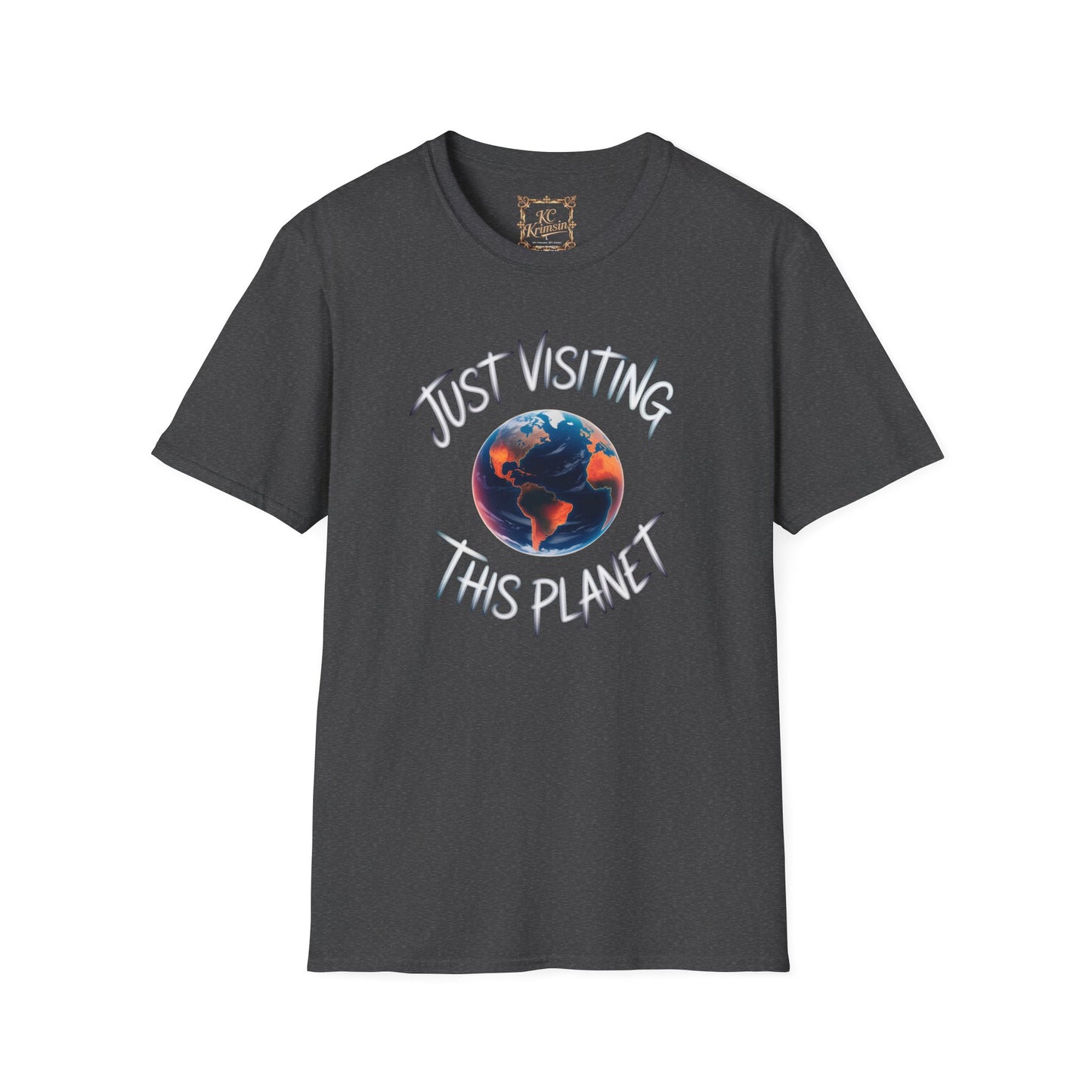 Just Visiting This Planet tee, Unisex Softstyle T-Shirt