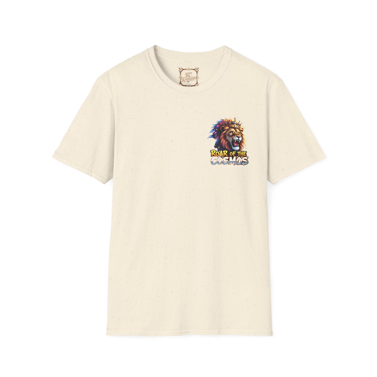 Roar of the Cosmos, King Lion double sided tee, Unisex Softstyle T-Shirt