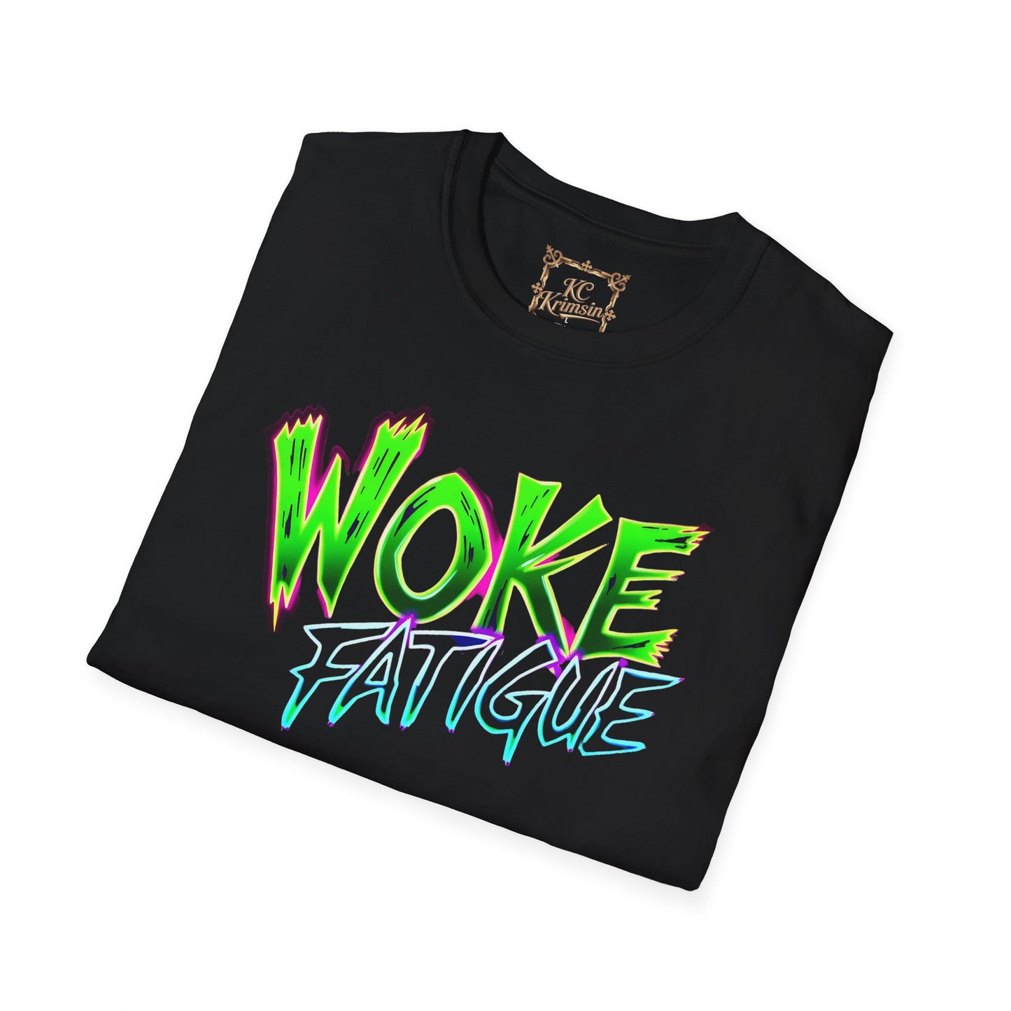 WOKE FATIGUE tee, Unisex Softstyle T-Shirt