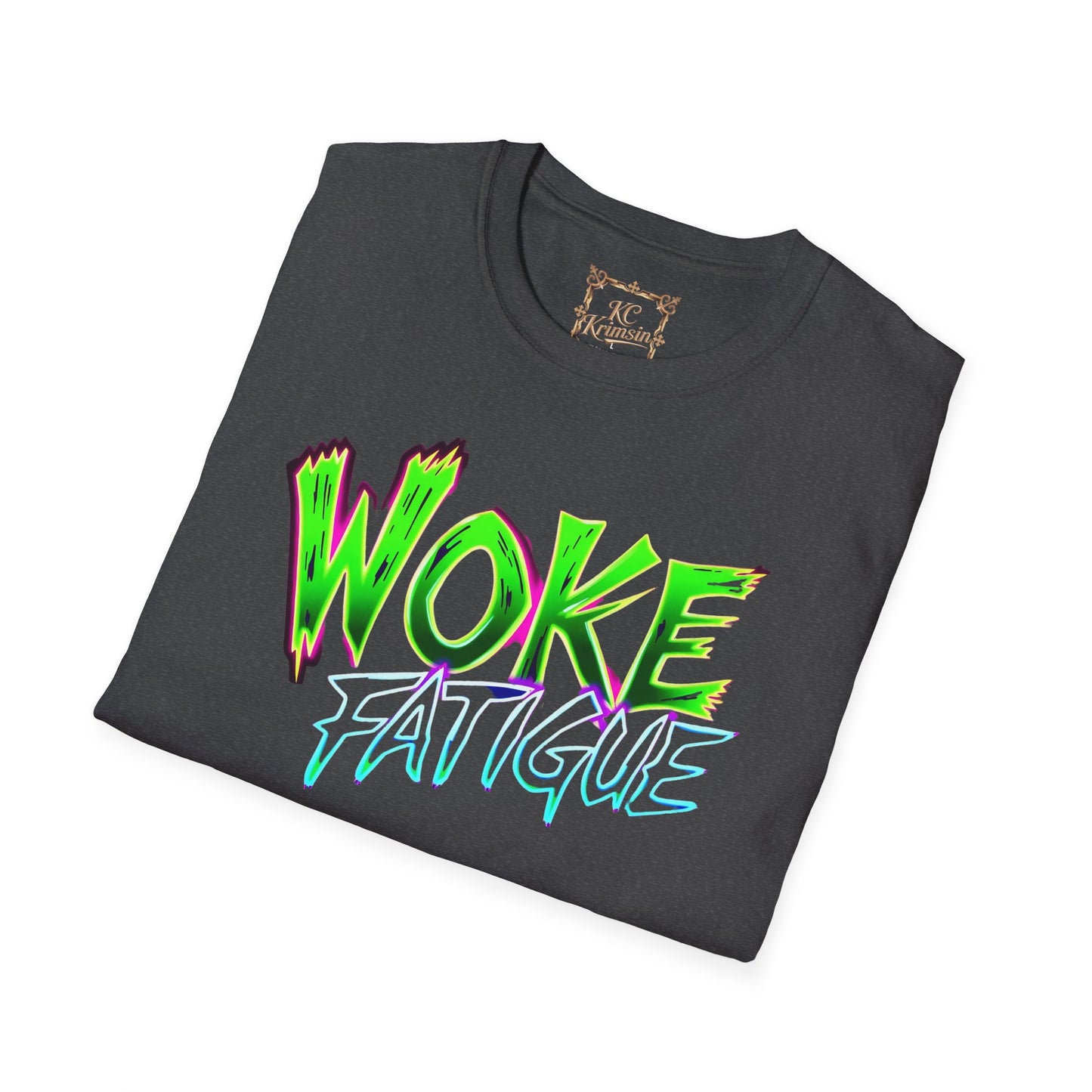 WOKE FATIGUE tee, Unisex Softstyle T-Shirt