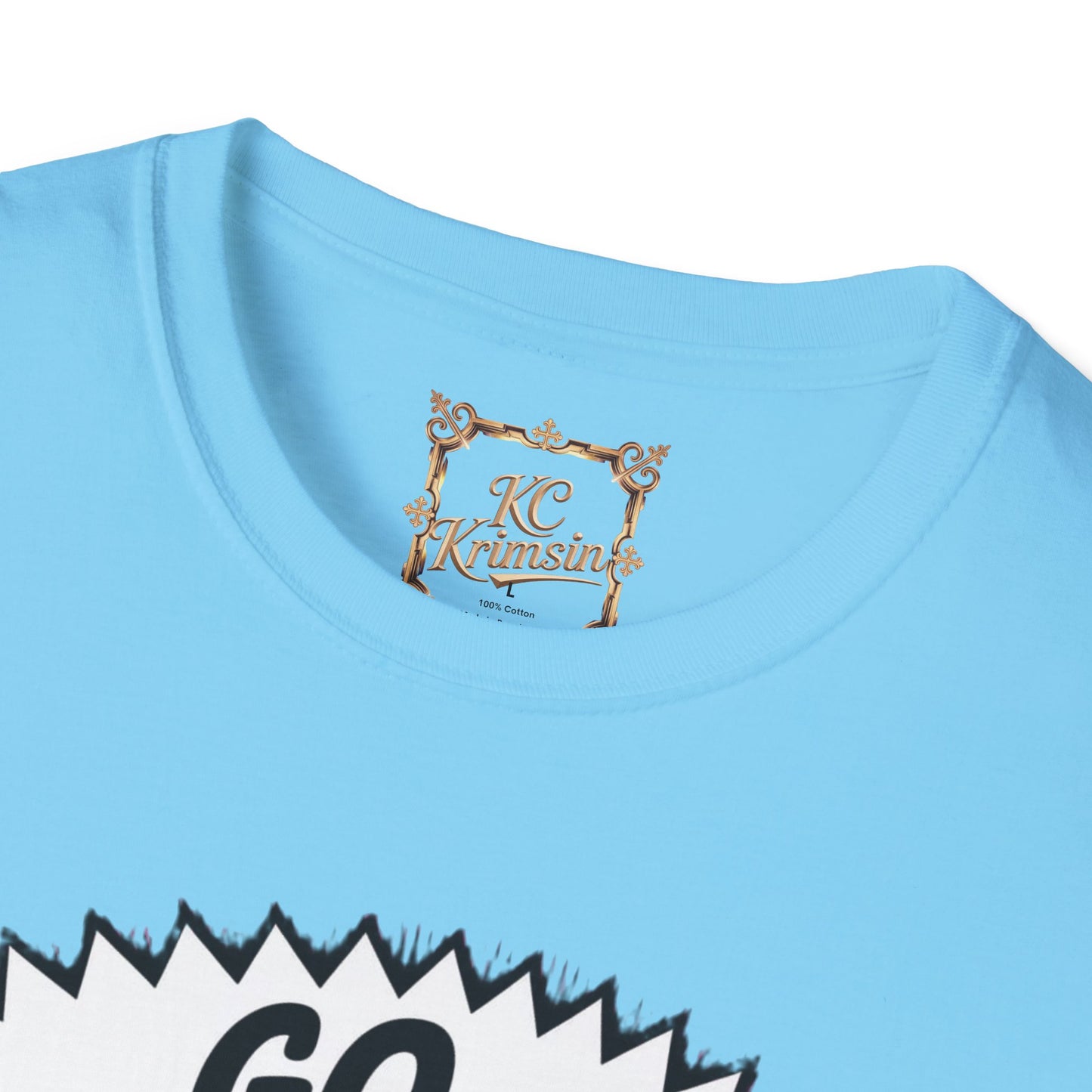 GO DESTRUCT YOURSELF robot tee, Unisex Softstyle T-Shirt