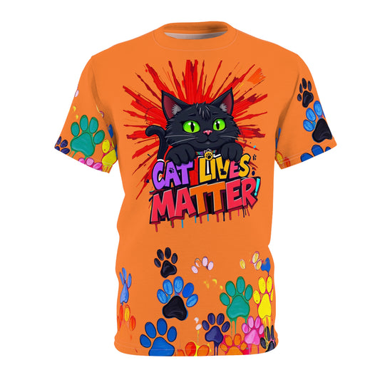 Cat Lives Matter graphic Tee (AOP)