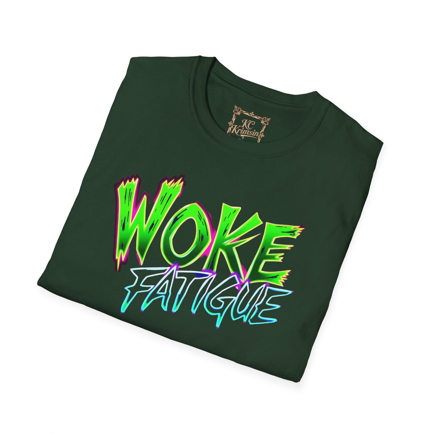 WOKE FATIGUE tee, Unisex Softstyle T-Shirt