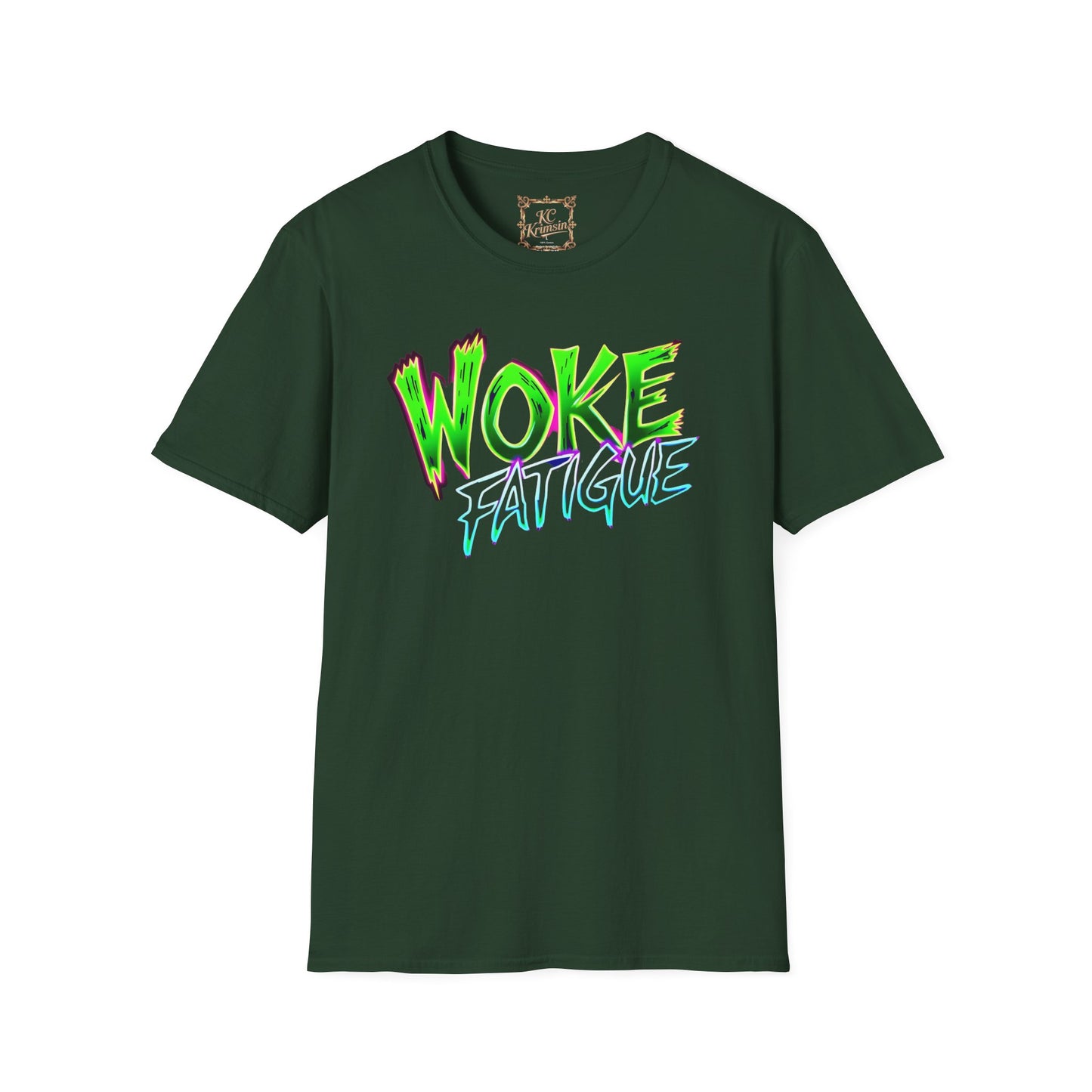 WOKE FATIGUE tee, Unisex Softstyle T-Shirt