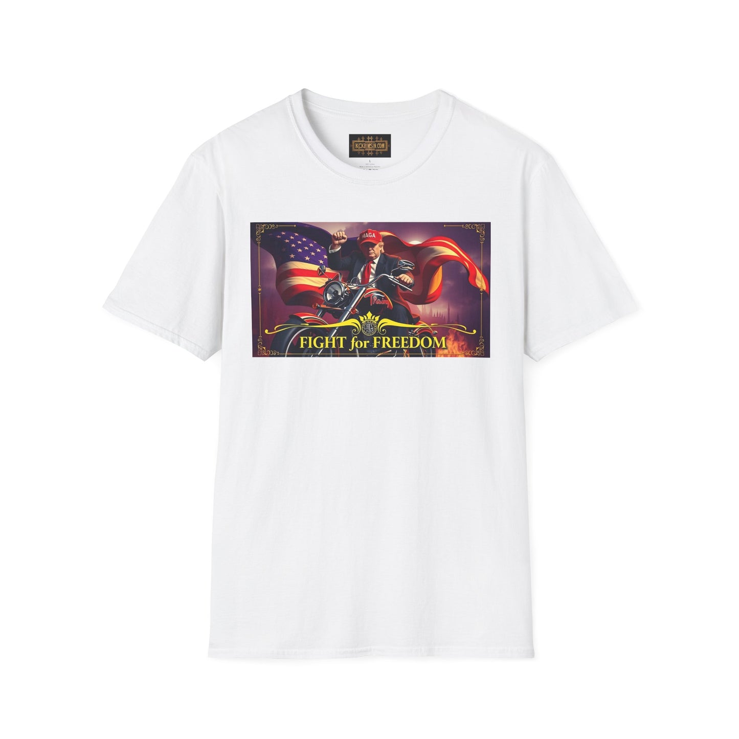 Graphic Tee - Donald Trump Fight for Freedom Motorcycle Shirt by KC KRIMSIN (Copy)
