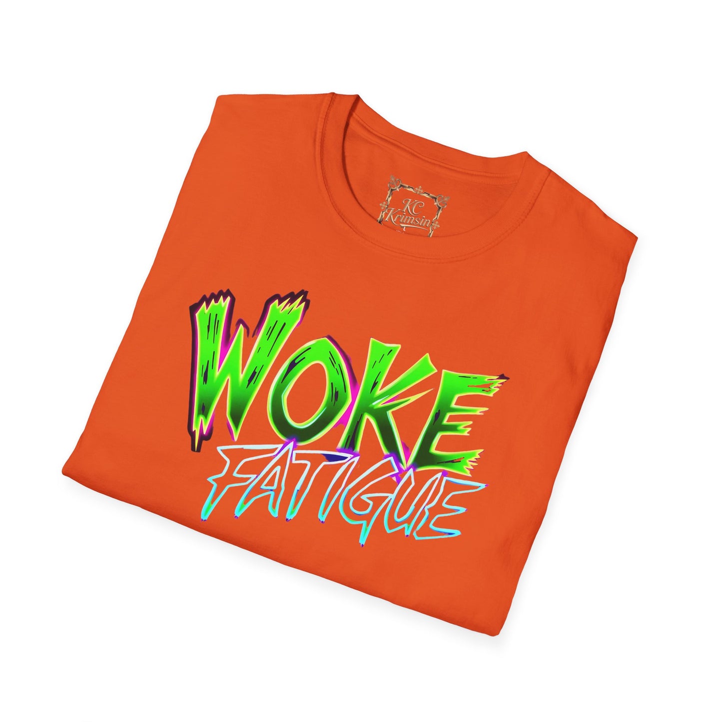 WOKE FATIGUE tee, Unisex Softstyle T-Shirt
