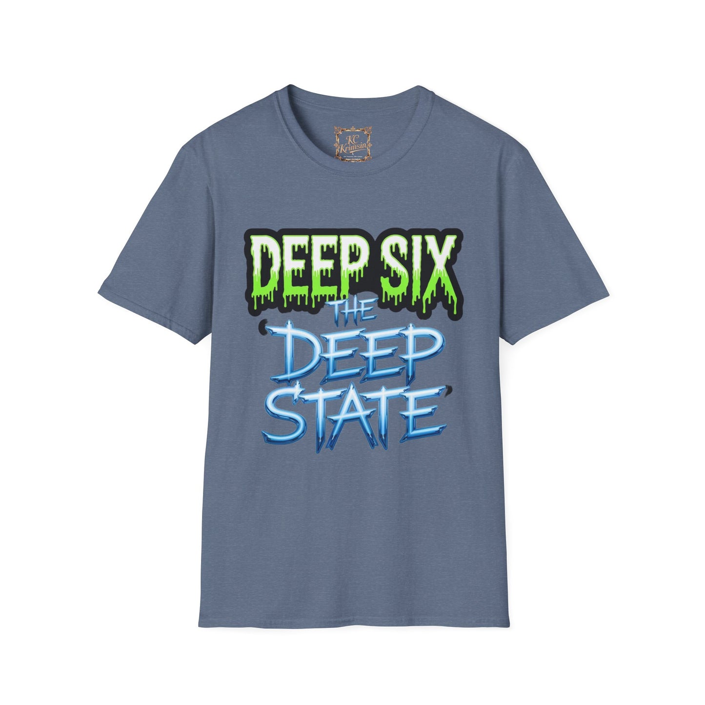 DEEP SIX the DEEP STATE  tee, Unisex Softstyle T-Shirt