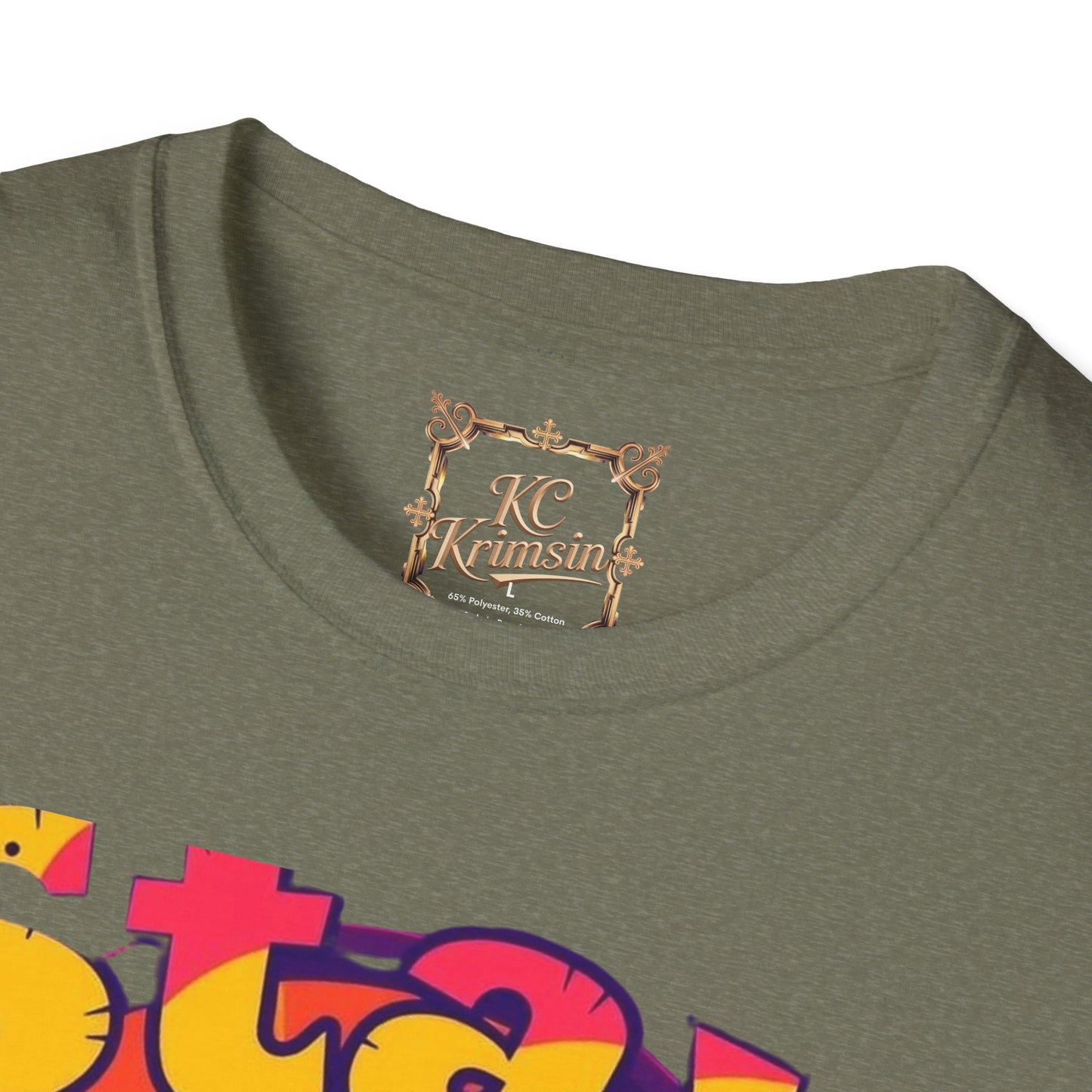 Stay Paws-itive, happy dog tee, Unisex Softstyle T-Shirt