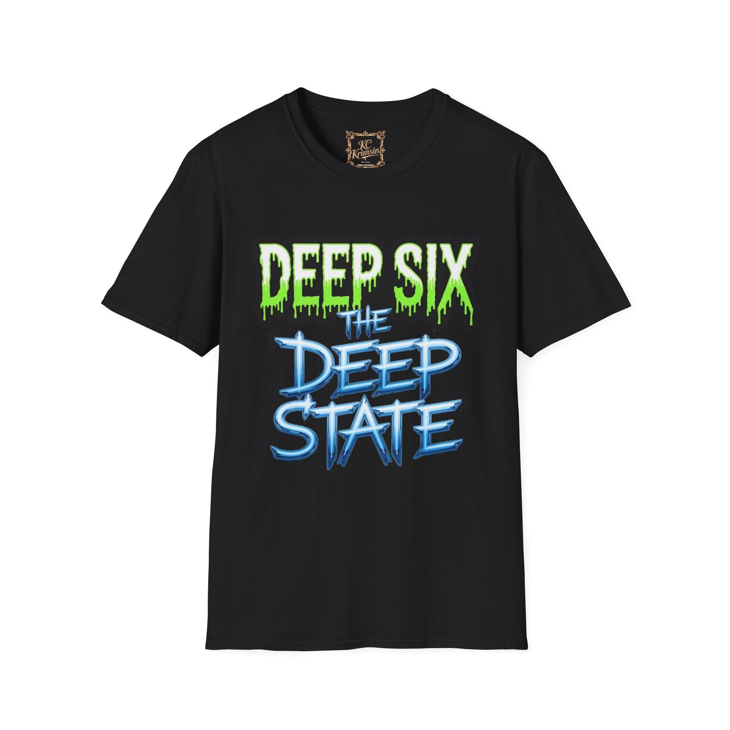 DEEP SIX the DEEP STATE  tee, Unisex Softstyle T-Shirt