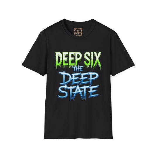 DEEP SIX the DEEP STATE  tee, Unisex Softstyle T-Shirt