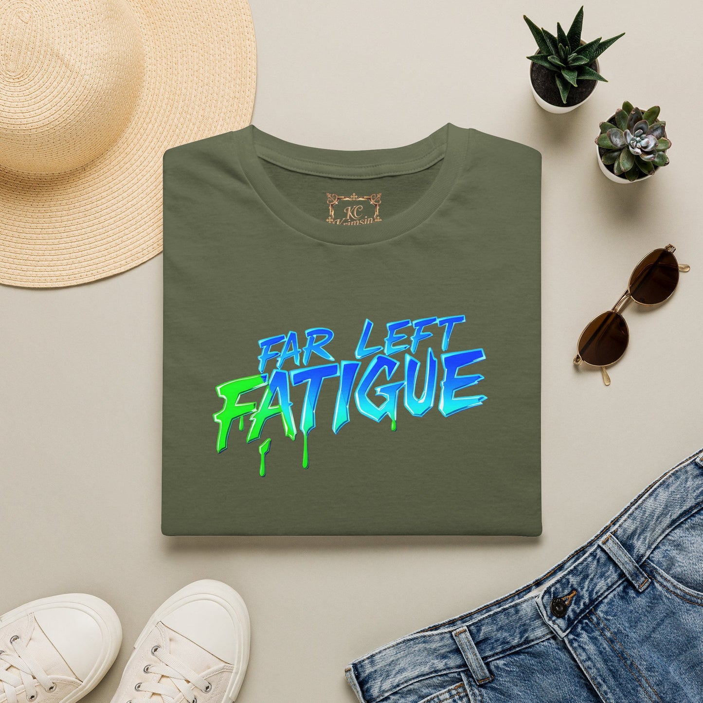 Far Left Fatigue  tee, Unisex Softstyle T-Shirt