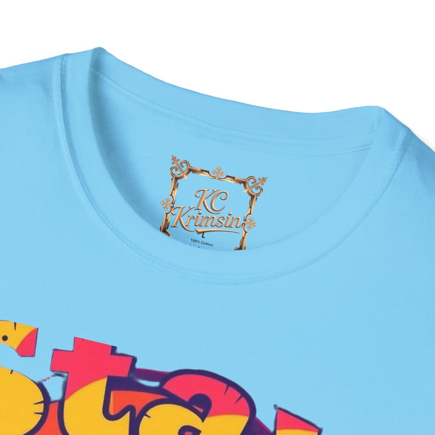 Stay Paws-itive, happy dog tee, Unisex Softstyle T-Shirt