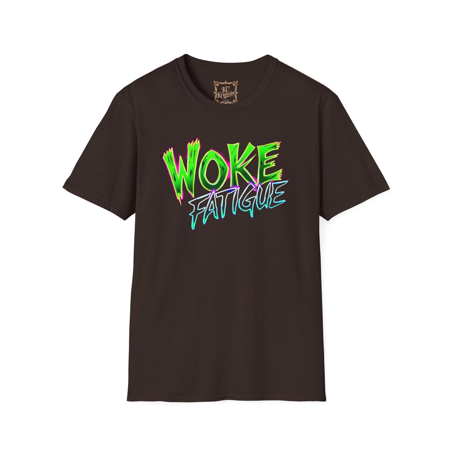 WOKE FATIGUE tee, Unisex Softstyle T-Shirt