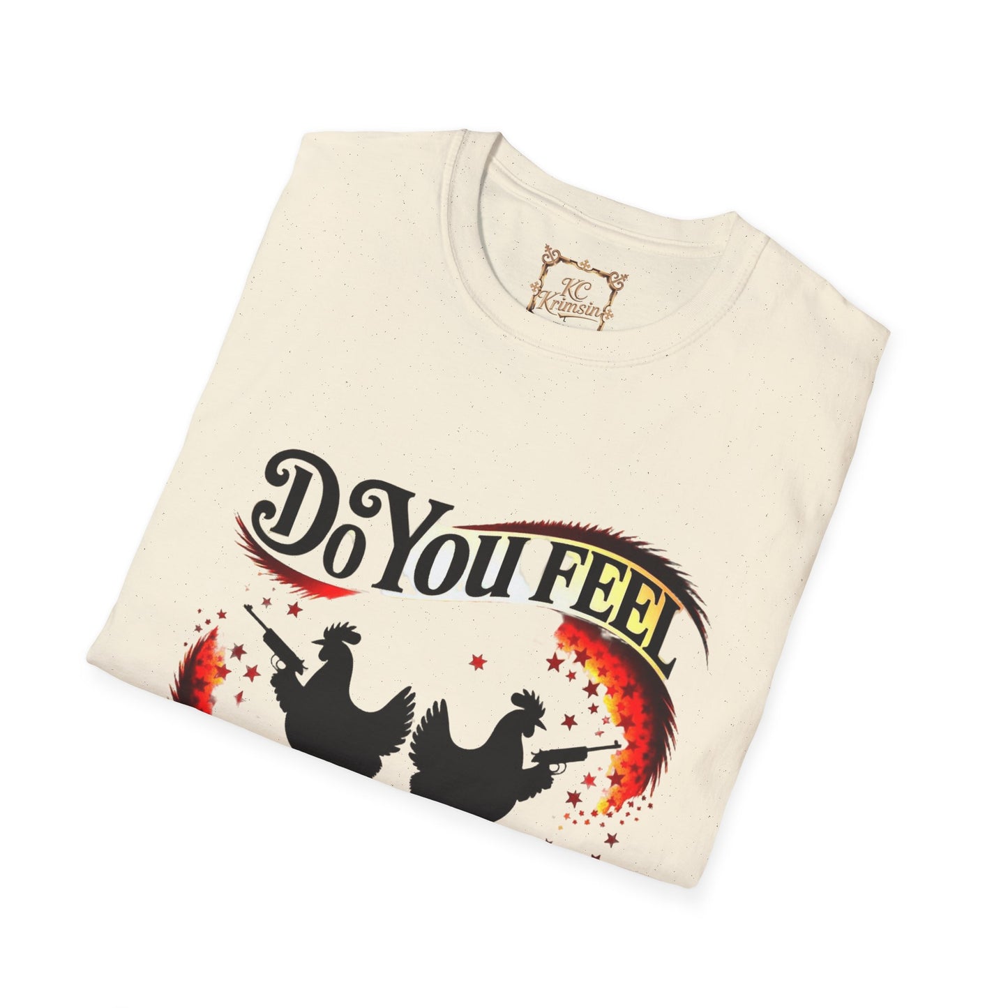 Do you feel CLUCKY? funny chicken tee, Unisex Softstyle T-Shirt