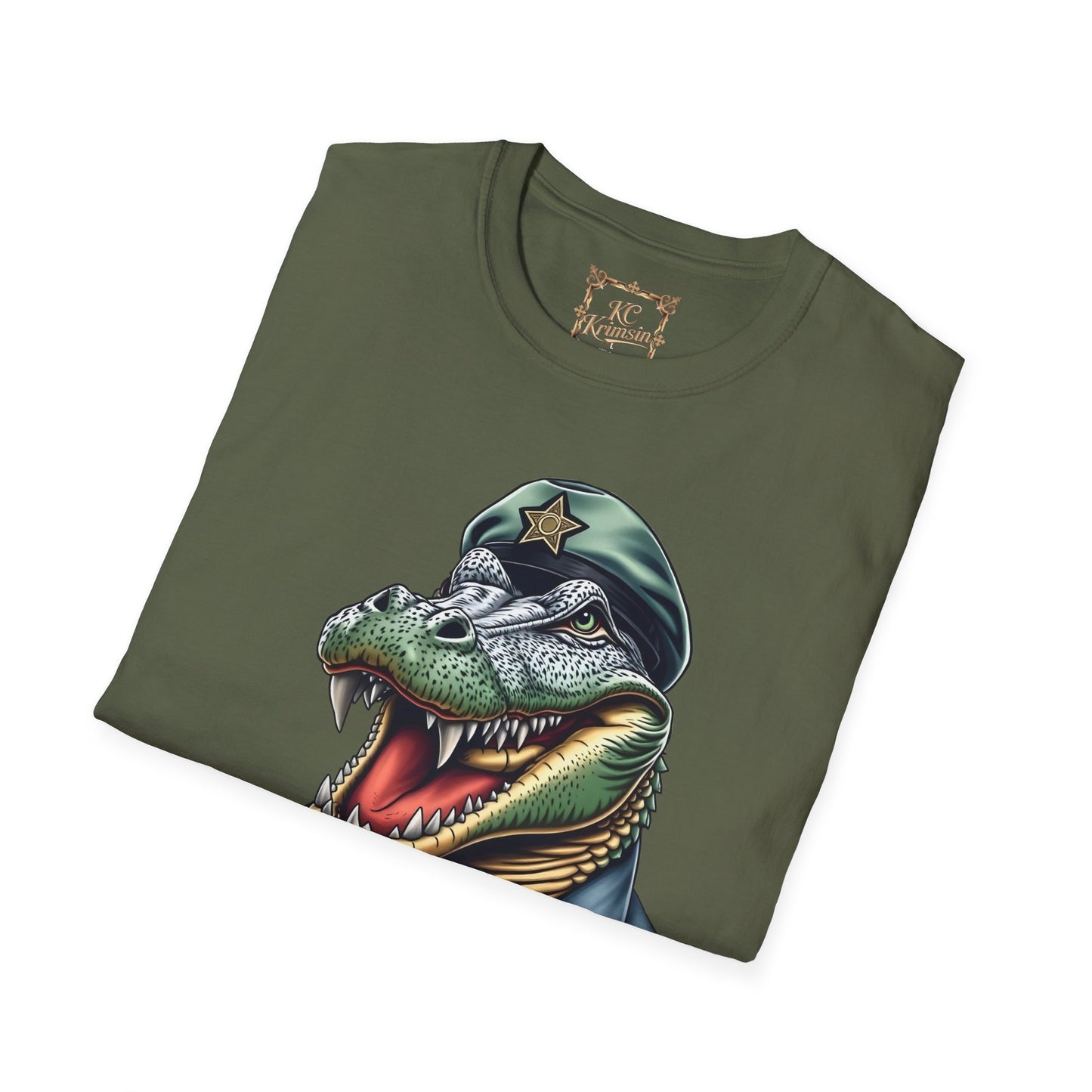 Alligator Alcatraz tee, by KC KRIMSIN Unisex Softstyle T-Shirt