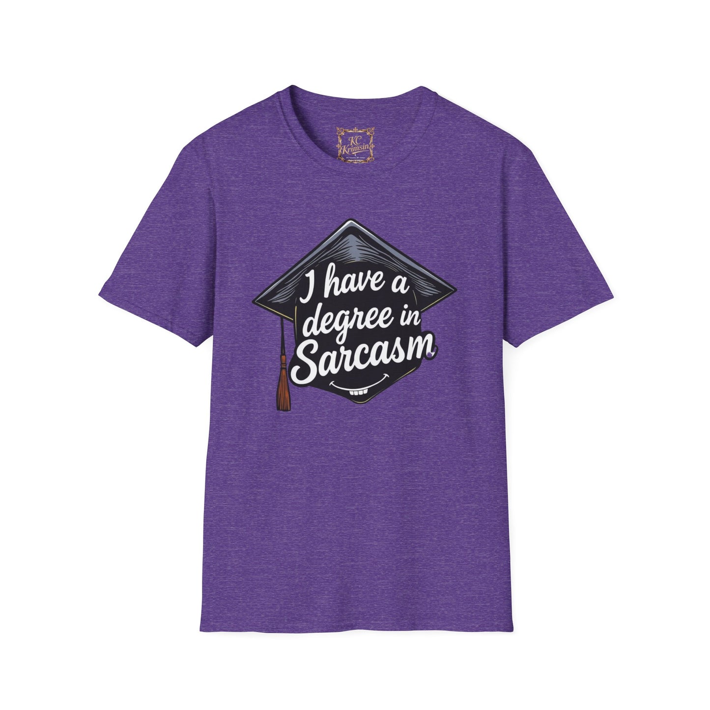 "I have a degree in Sarcasm" tee, Unisex Softstyle T-Shirt