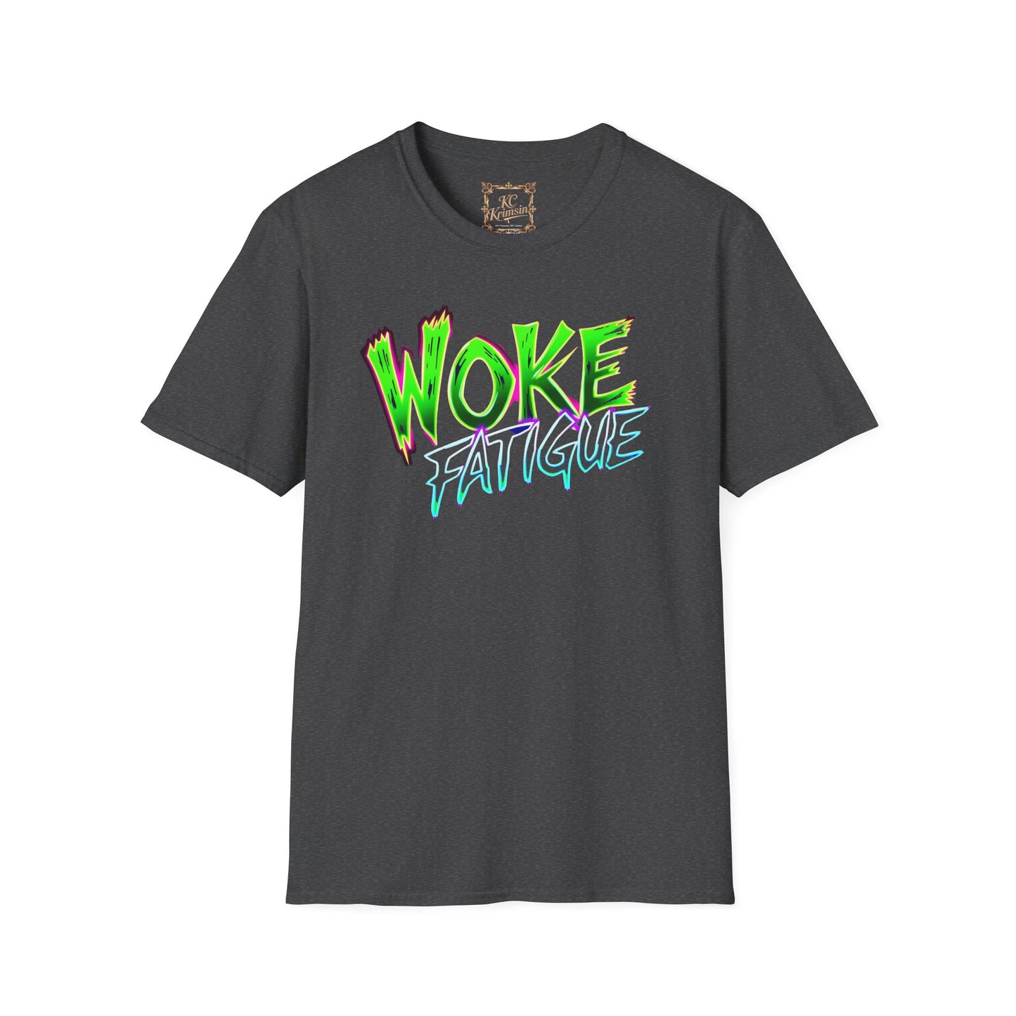 WOKE FATIGUE tee, Unisex Softstyle T-Shirt