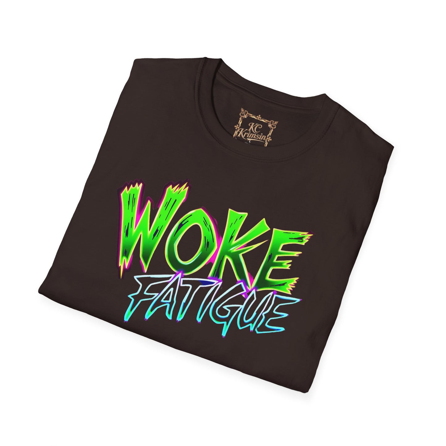 WOKE FATIGUE tee, Unisex Softstyle T-Shirt