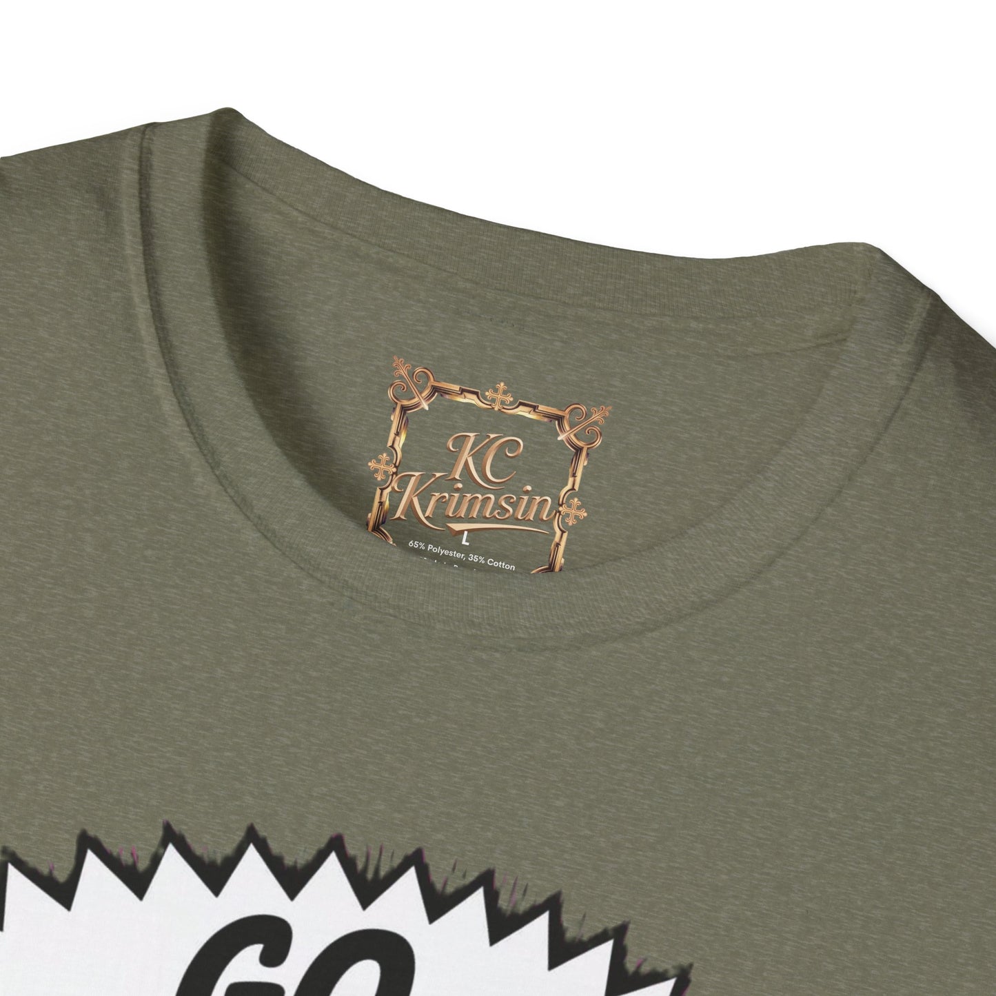 GO DESTRUCT YOURSELF robot tee, Unisex Softstyle T-Shirt