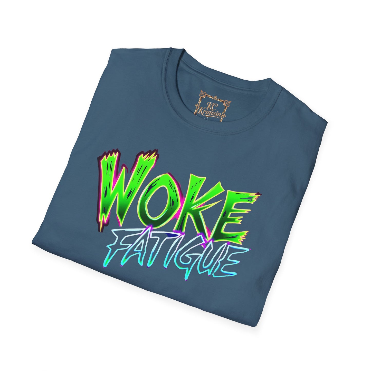 WOKE FATIGUE tee, Unisex Softstyle T-Shirt