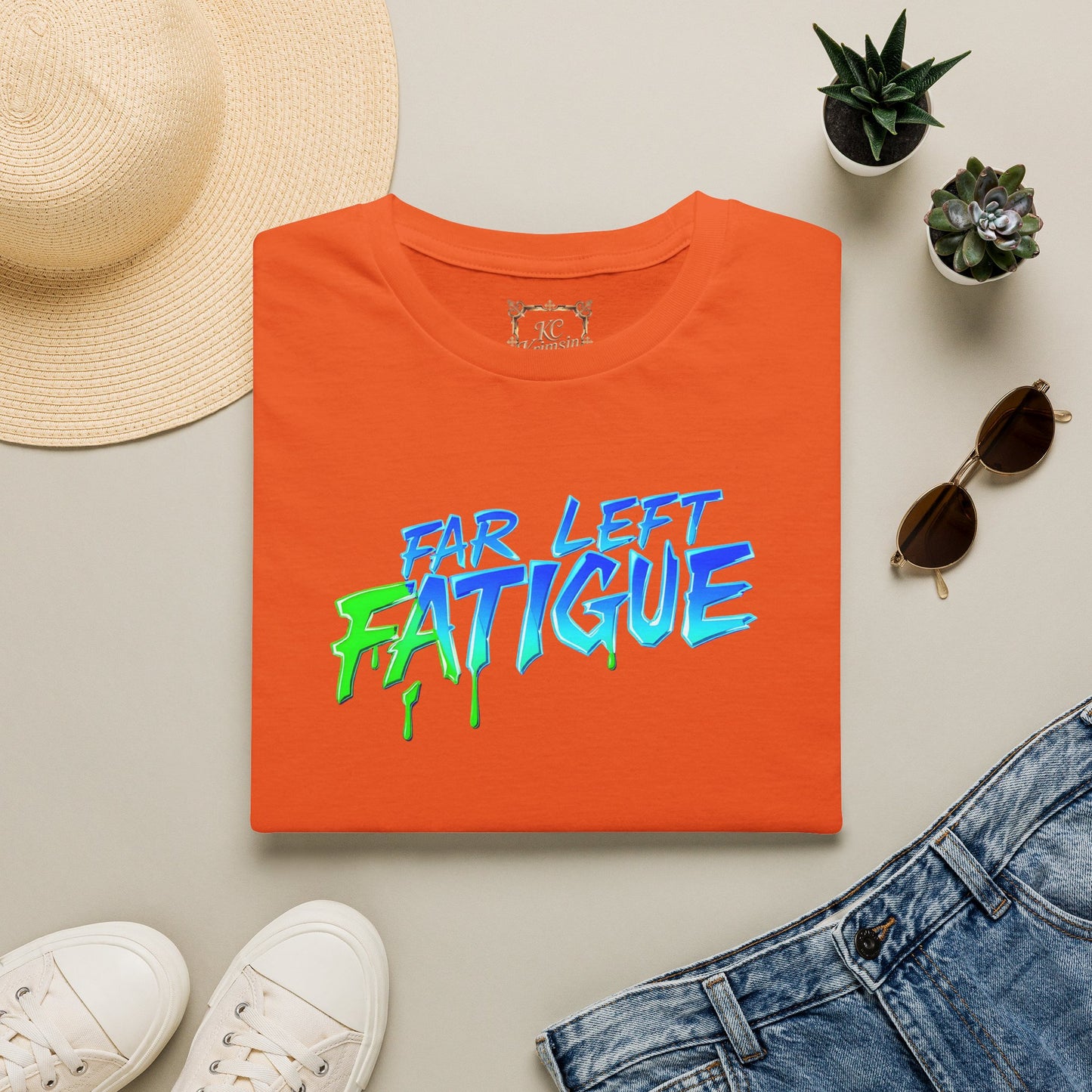 Far Left Fatigue  tee, Unisex Softstyle T-Shirt