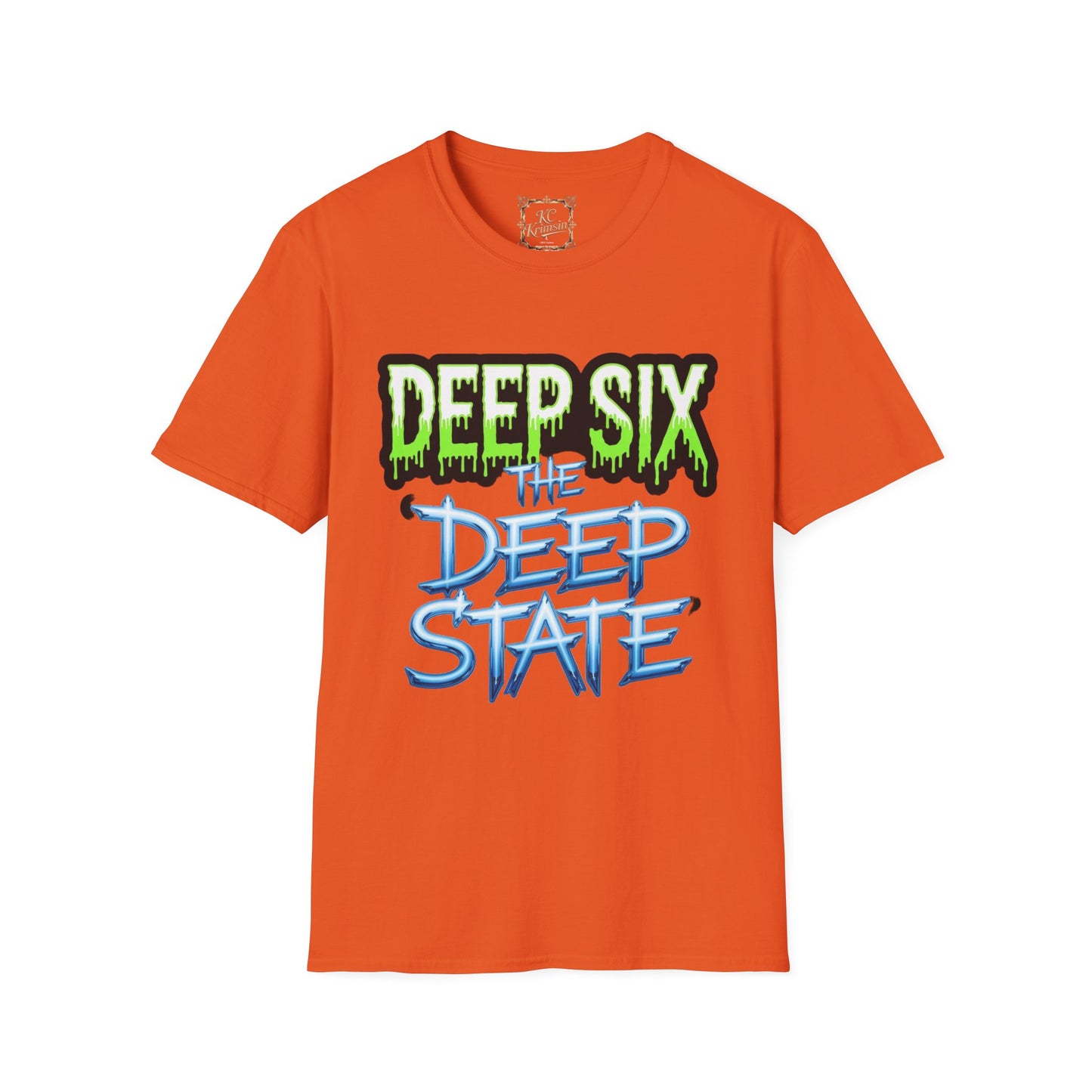 DEEP SIX the DEEP STATE  tee, Unisex Softstyle T-Shirt