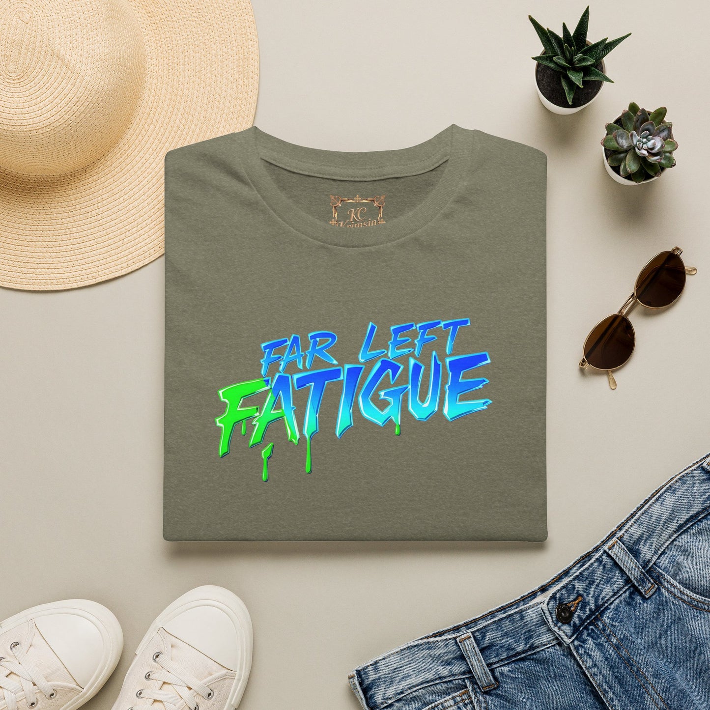 Far Left Fatigue  tee, Unisex Softstyle T-Shirt