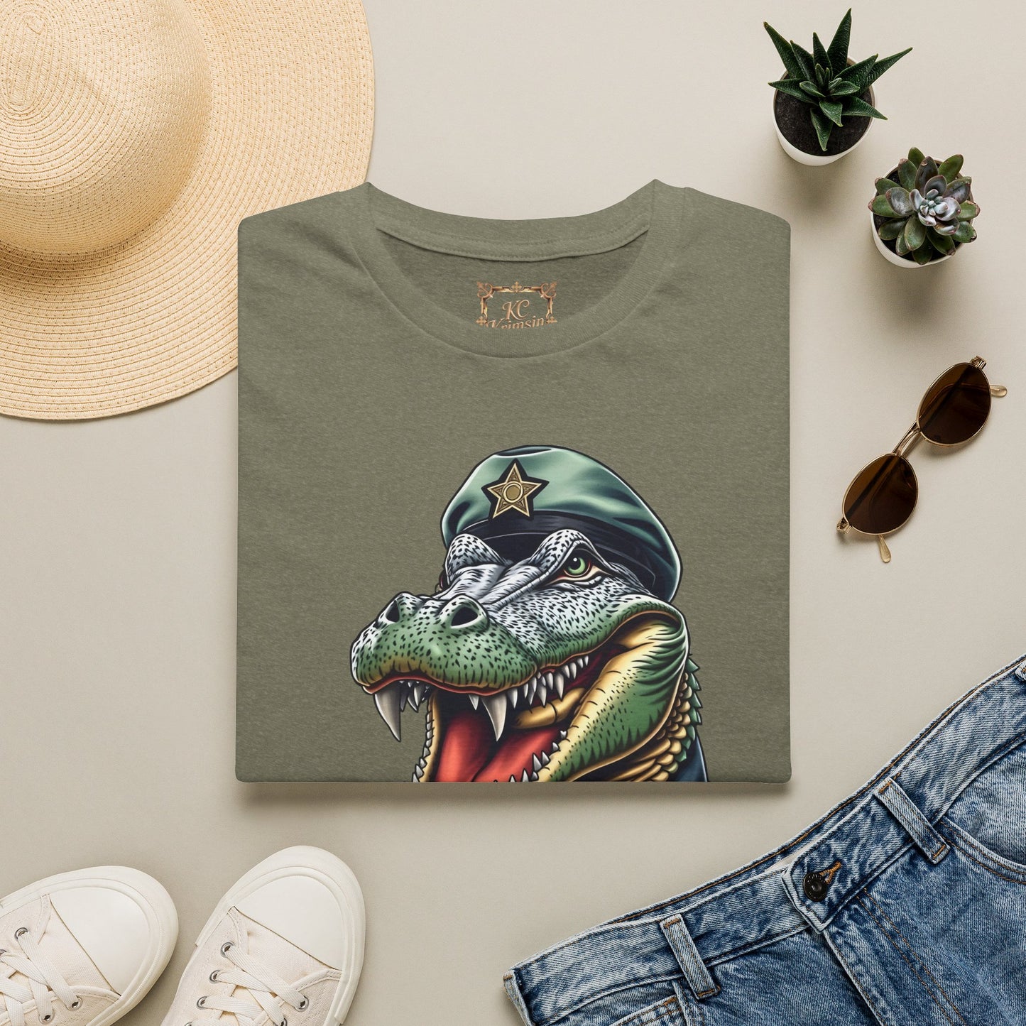 Alligator Alcatraz tee, by KC KRIMSIN Unisex Softstyle T-Shirt