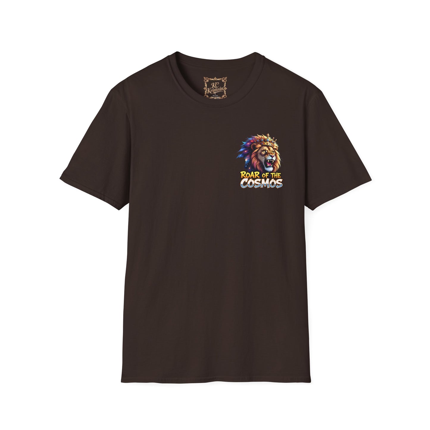Roar of the Cosmos, King Lion double sided tee, Unisex Softstyle T-Shirt