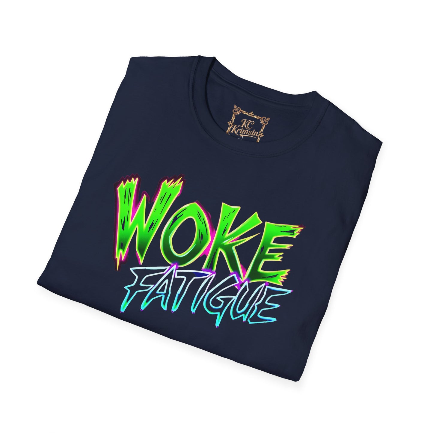 WOKE FATIGUE tee, Unisex Softstyle T-Shirt