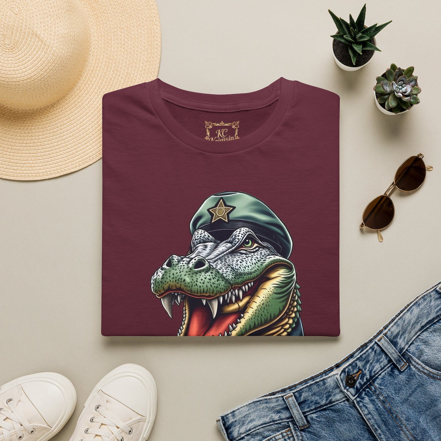 Alligator Alcatraz tee, by KC KRIMSIN Unisex Softstyle T-Shirt