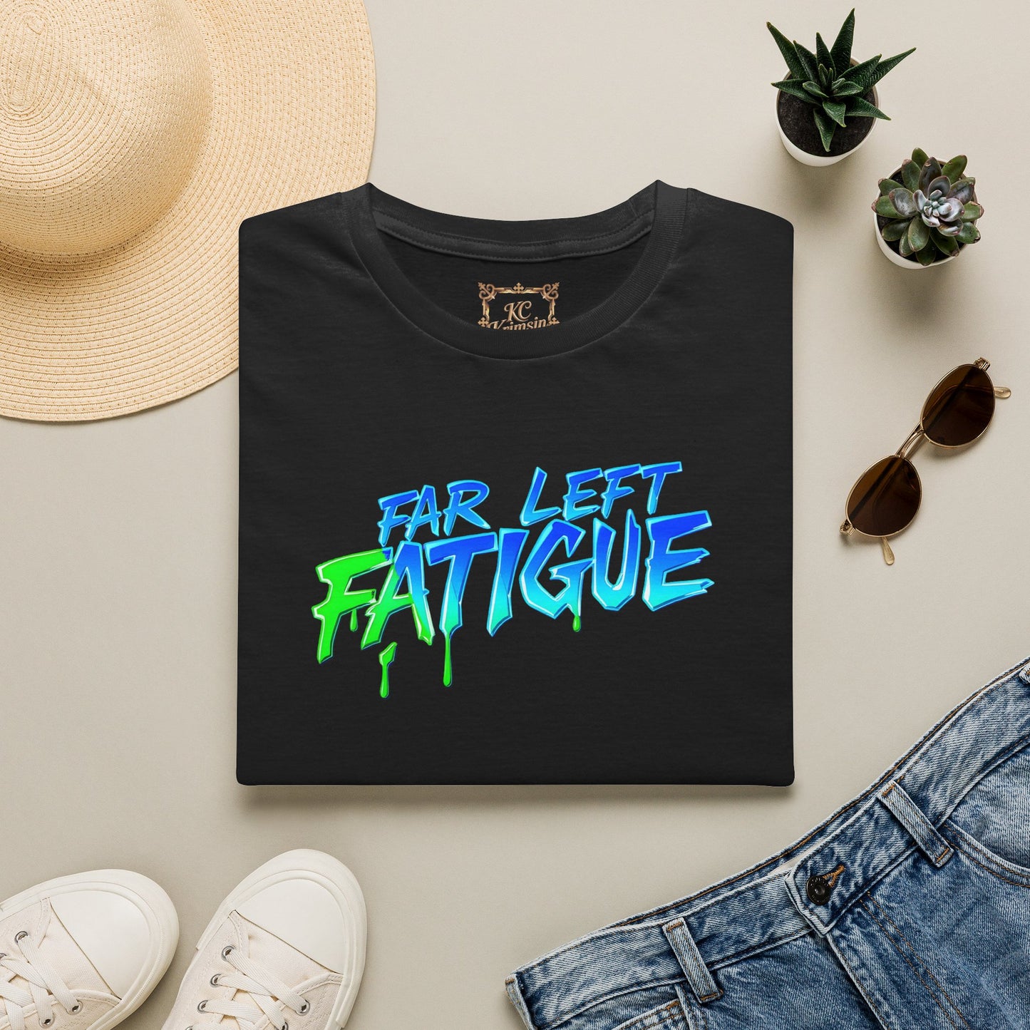 Far Left Fatigue  tee, Unisex Softstyle T-Shirt