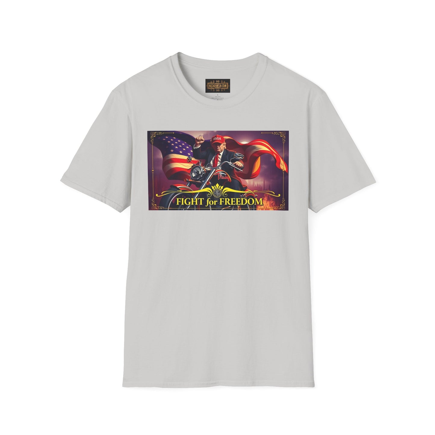 Graphic Tee - Donald Trump Fight for Freedom Motorcycle Shirt by KC KRIMSIN (Copy)