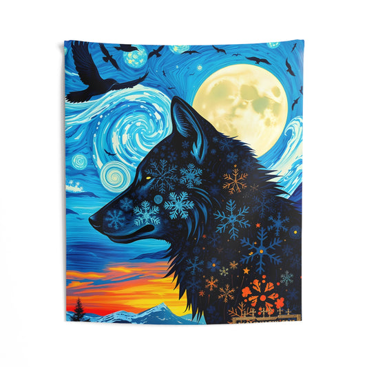 "Winter Watchers" by KC KRIMSIN Indoor Wall Tapestries