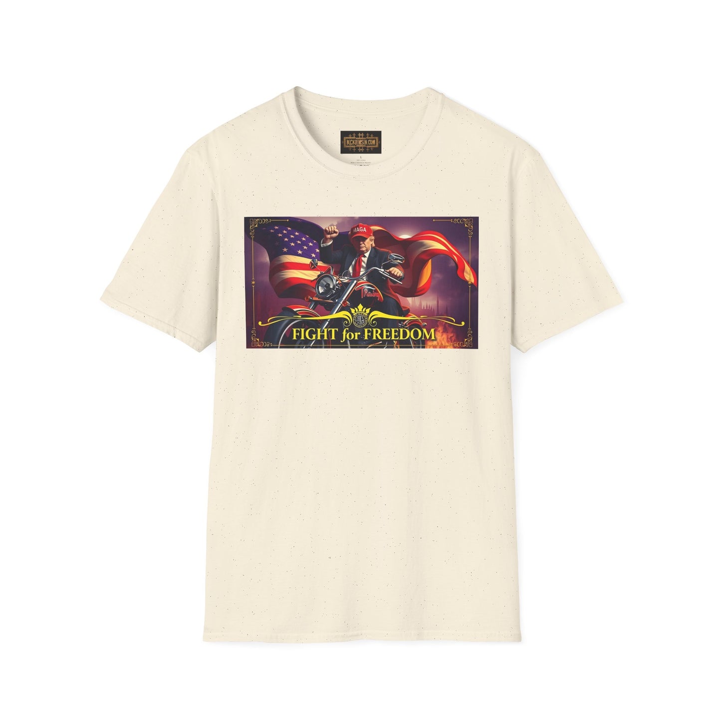 Graphic Tee - Donald Trump Fight for Freedom Motorcycle Shirt by KC KRIMSIN (Copy)