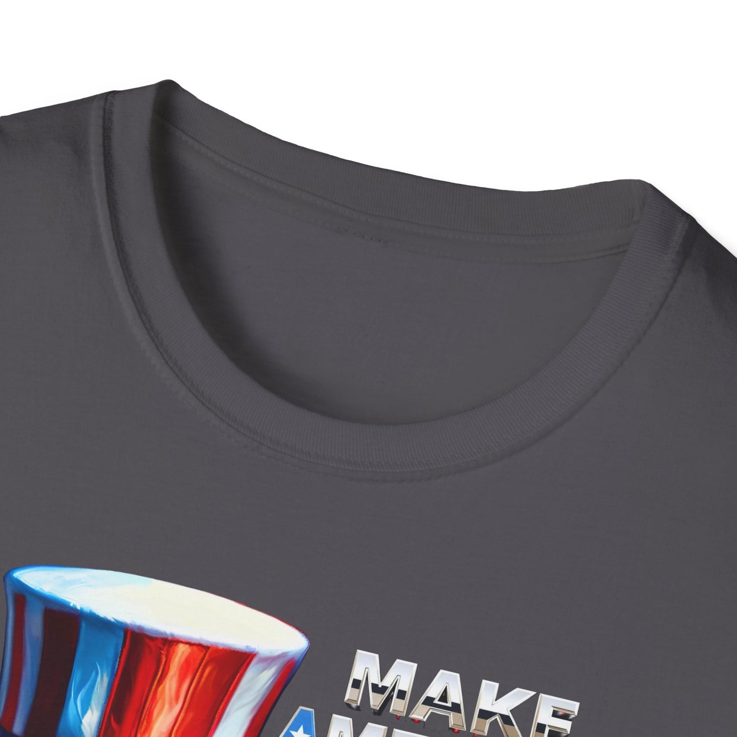 Graphic Tee Make America BADASS Again Uncle Sam Skull