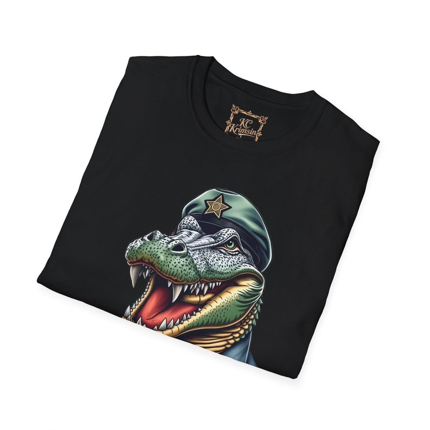 Alligator Alcatraz tee, by KC KRIMSIN Unisex Softstyle T-Shirt