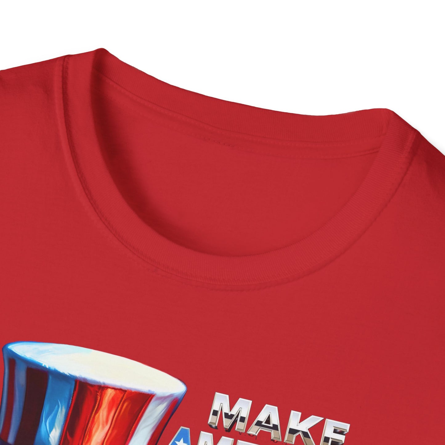 Graphic Tee Make America BADASS Again Uncle Sam Skull