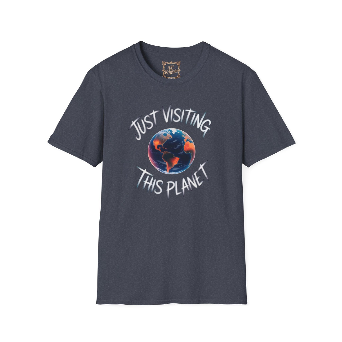 Just Visiting This Planet tee, Unisex Softstyle T-Shirt