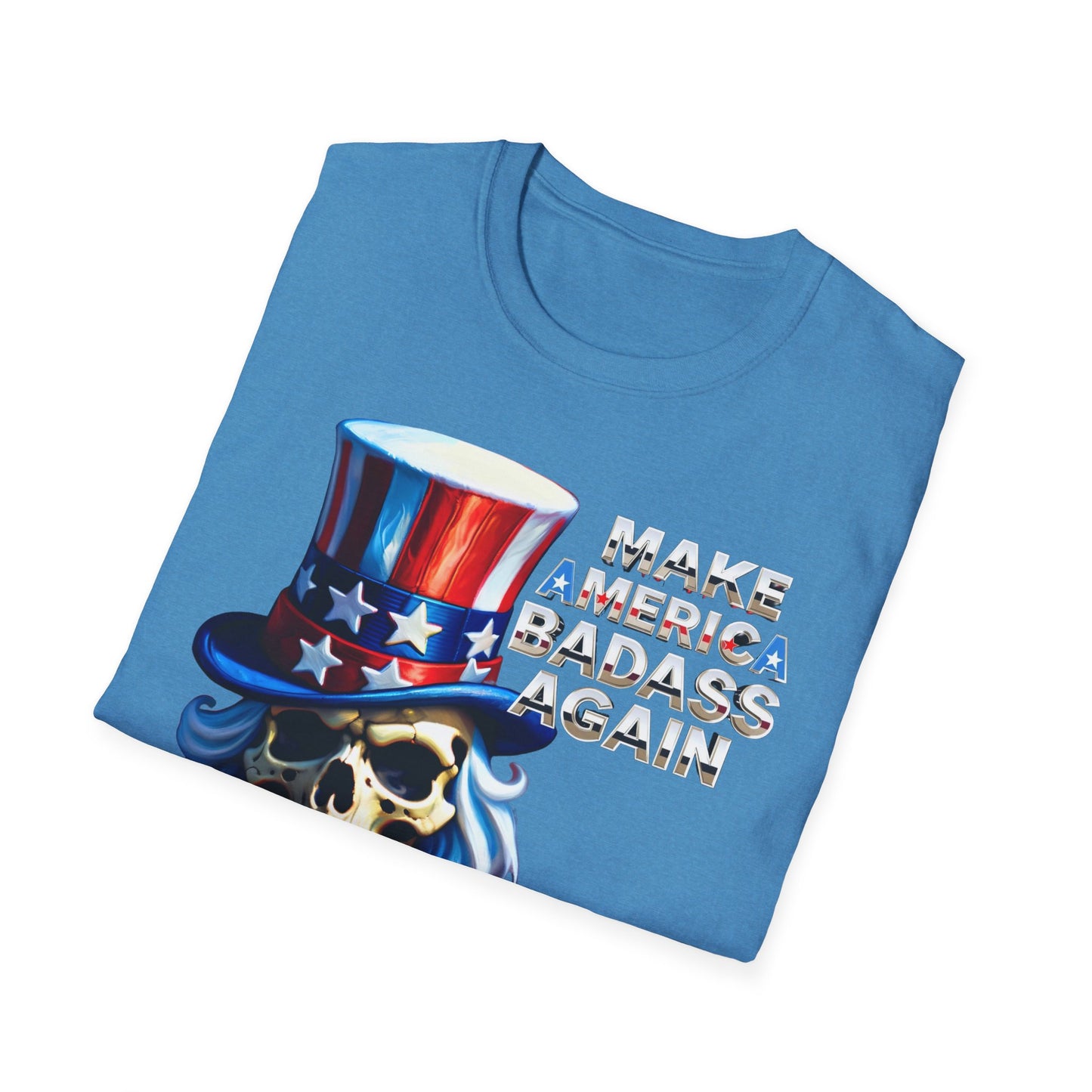 Graphic Tee Make America BADASS Again Uncle Sam Skull