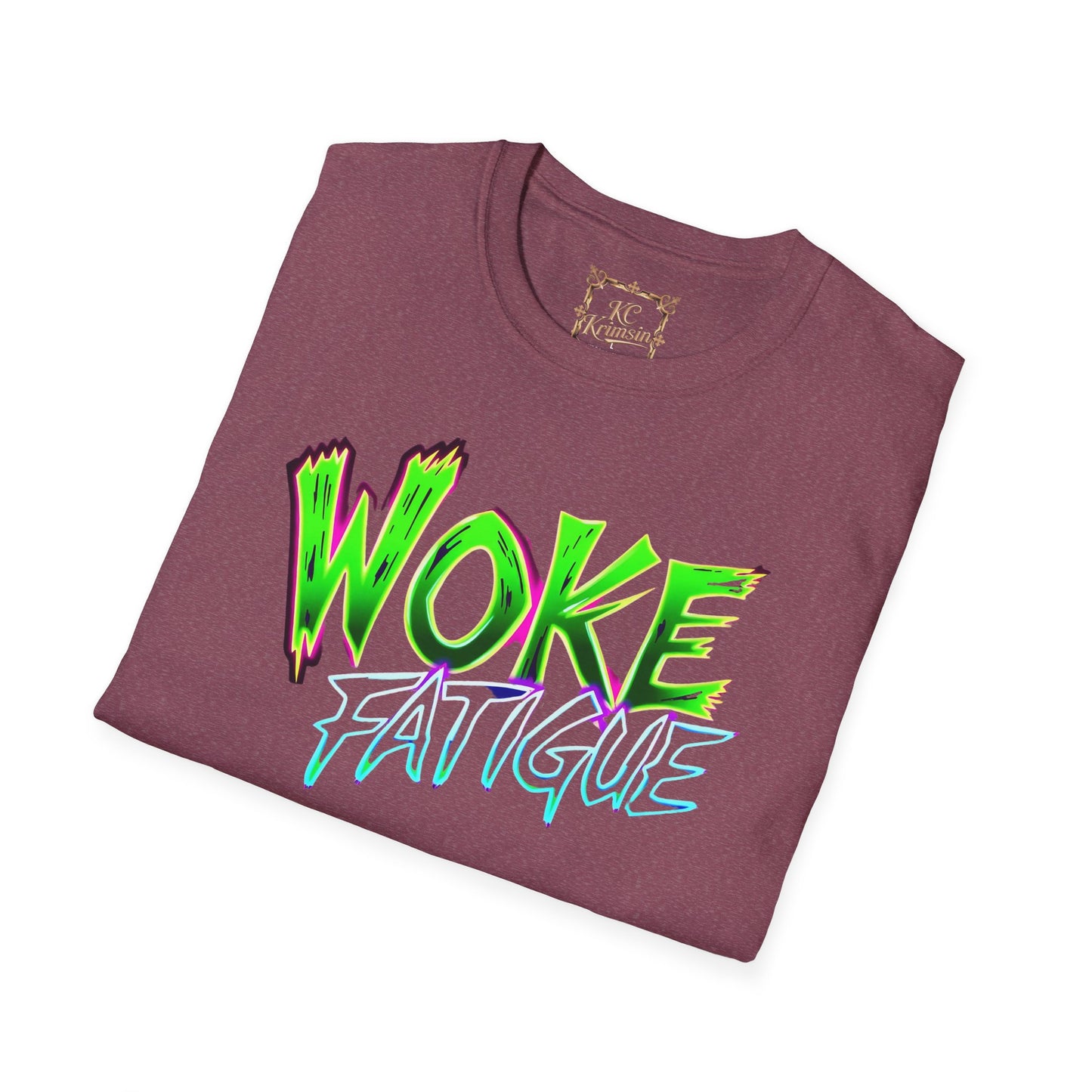 WOKE FATIGUE tee, Unisex Softstyle T-Shirt