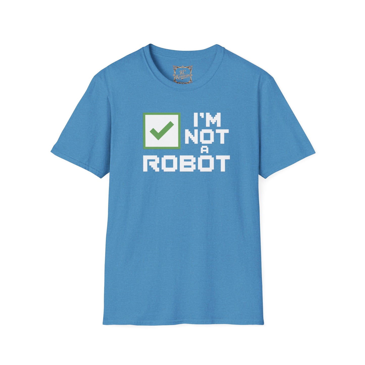 "I'm not a robot" funny tee, Unisex Softstyle T-Shirt